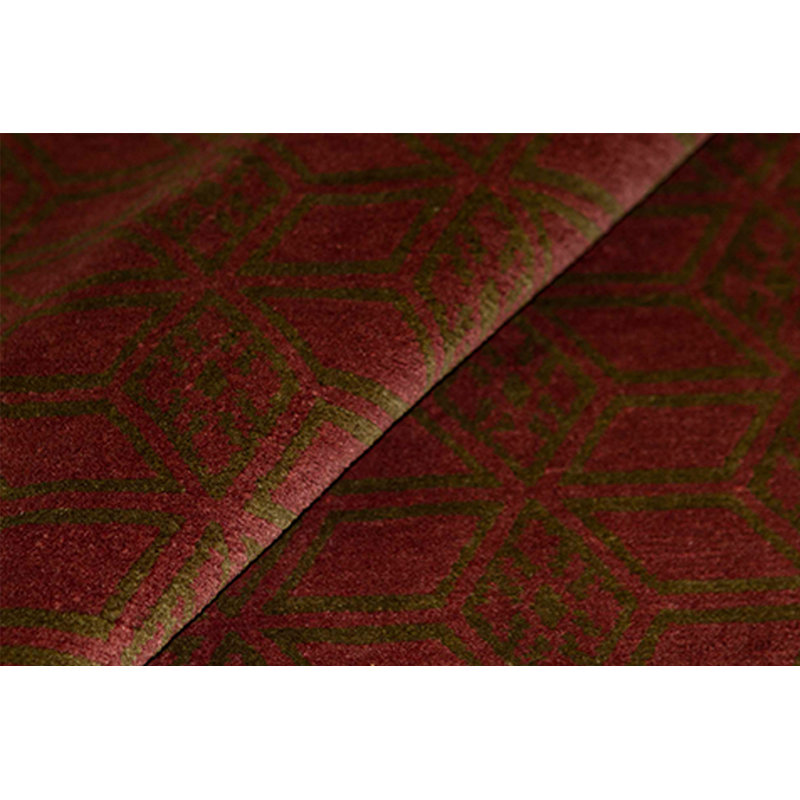 Hand-Knotted High-Quality Red Area Rug