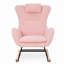 Chaise berçante, fauteuil oscillant rembourré Teddy-753751307