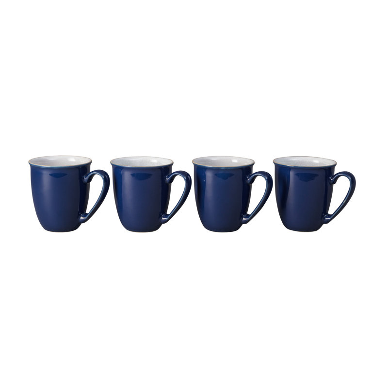 Denby Elements Mugs, Dark Blue