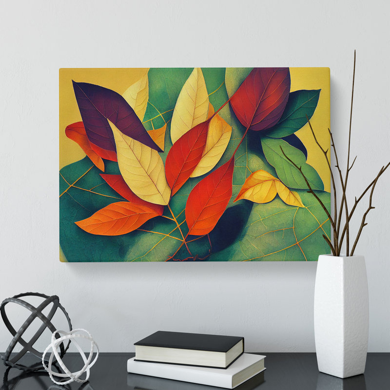 Gentle Leaf - Wrapped Canvas, 50cm H x 76cm W x 3cm D