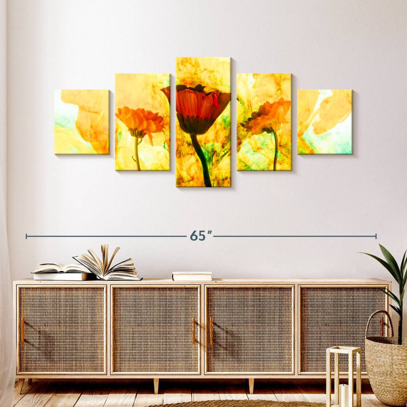 Floral Glaze Glaser, H 24 po x l 55 po