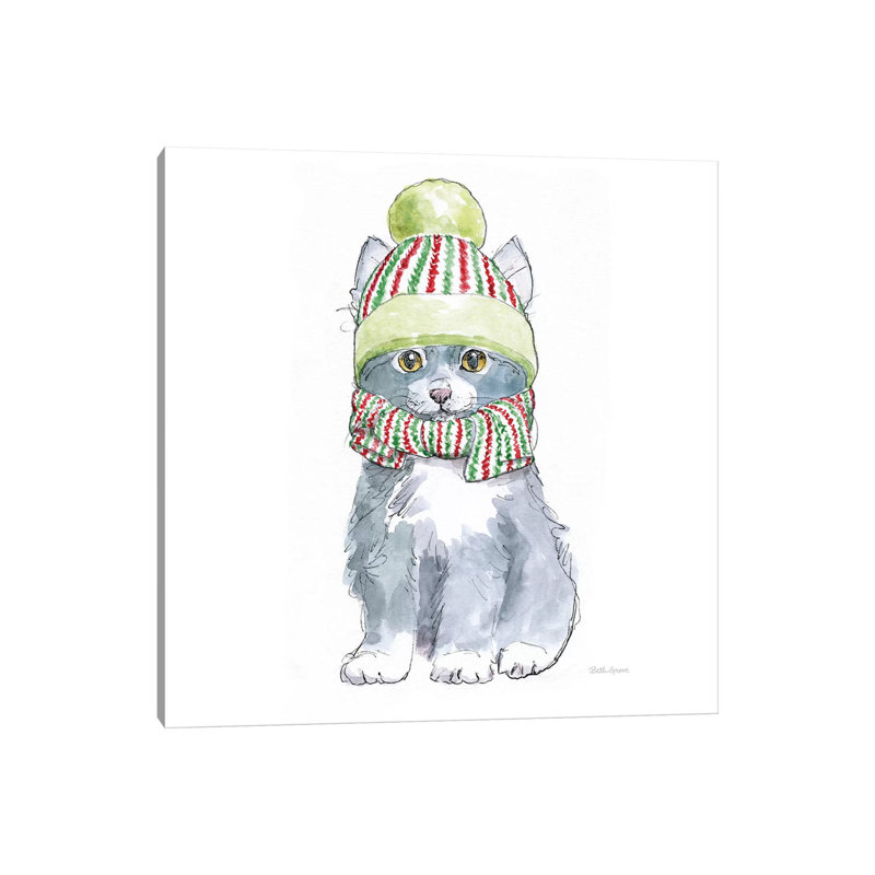 Christmas Kitties II Square by Beth Grove - Wrapped Canvas Print, 66.04 cm H x 66.04 cm W x 1.91 cm D