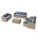 10-piece Wicker Outdoor Couch Conversation Set With Storage Coffee Table, 2 Ottomans