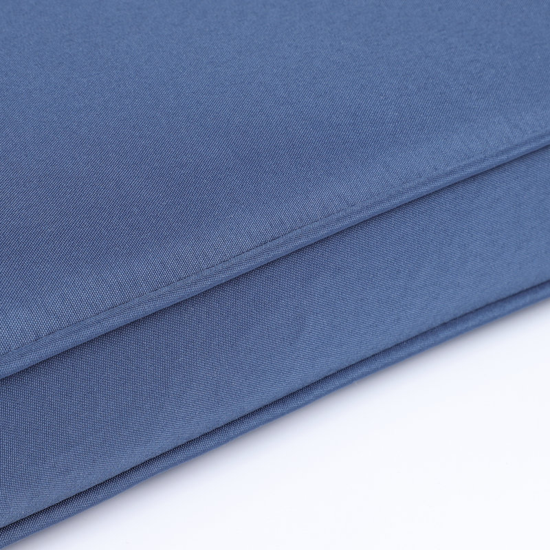 Outdoor Lounge Chair Mat - Navy Blue, , Fade Removable Covers, High Resilience Sponge Filling, Practical Design Patio Chaise Cushion , Protected, Cover, Convenient Straps