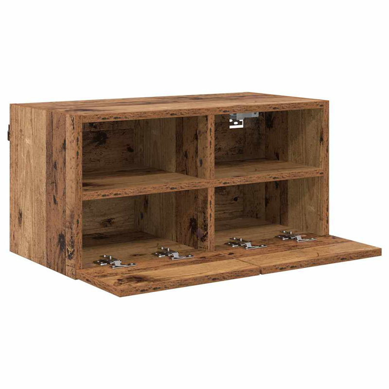 Unfinished TV Stand, Old Wood, 30cm H x 60cm L x 30cm W
