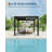 Louvered Pergola with Adjustable Roof, Reinforced Aluminum Frame & Drainage System for Patio-119317948