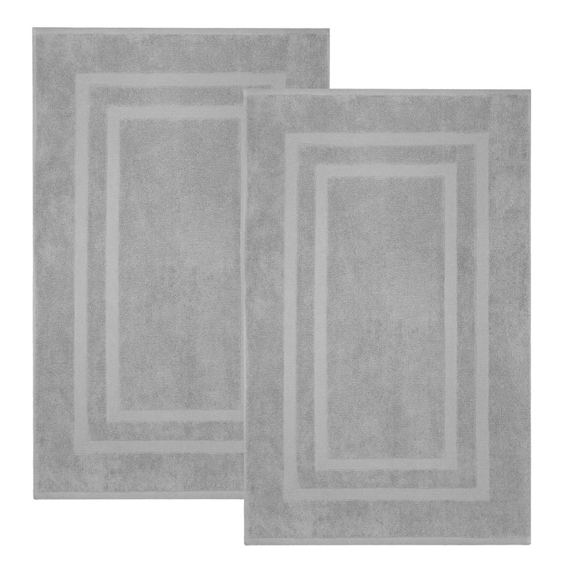 Tapis de bain Joktan, Argent