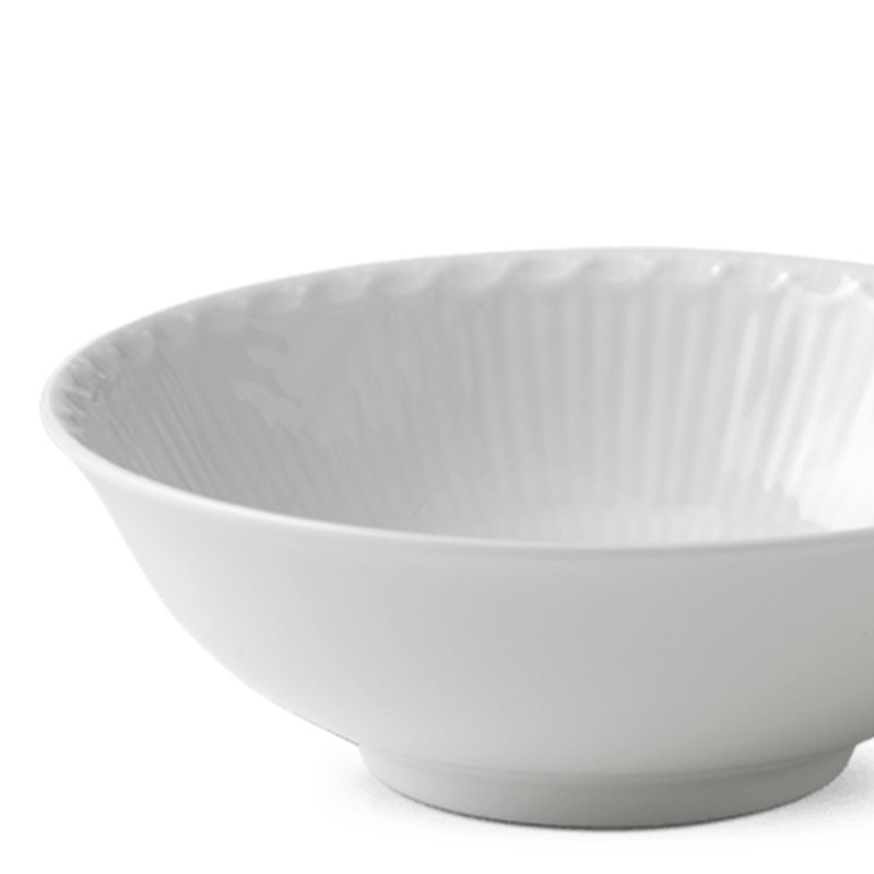 Royal Copenhagen White Fluted Half Lace 11.83 oz. Bowl