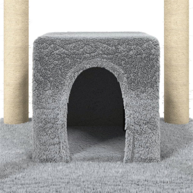 Wickes 174cm H Cat Tree, Light Grey