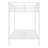Metal Twin XL over Twin XL  Bunk Bed for Teens & Adults, Space-Saving, No Box Spring Needed, White-443310316