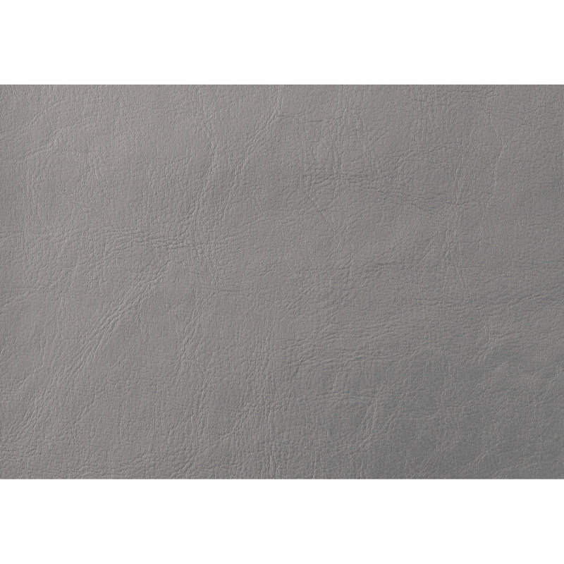 Lit simple avec revêtement en similicuir gris et lit en similicuir de qualité durable, convenant à divers styles de décor