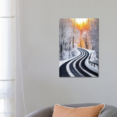 Curves 1 Piece Wrapped Canvas Wall Art