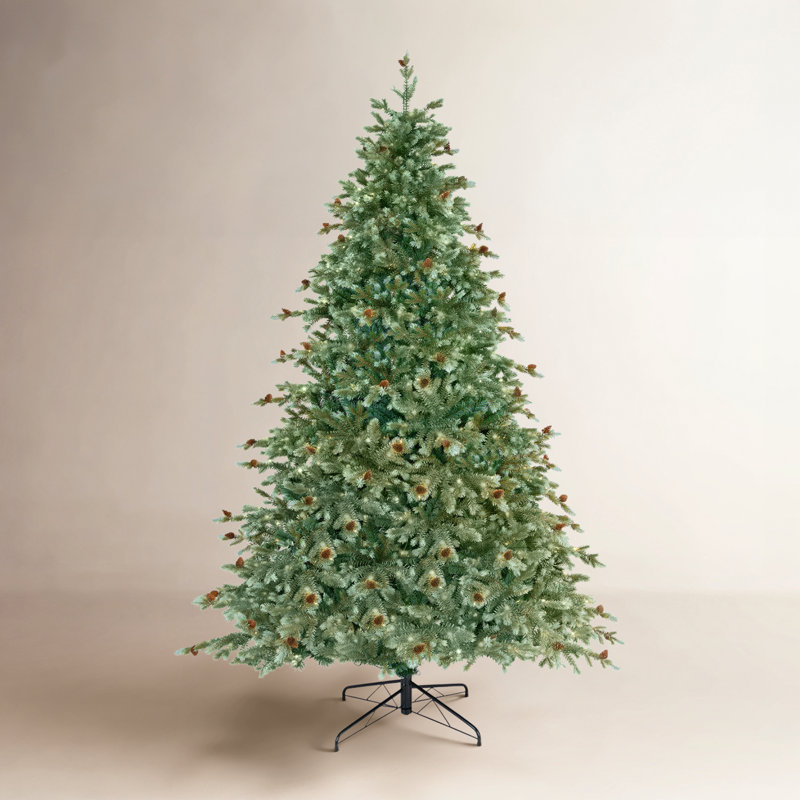 Arbre de Noël artificiel 7 pi avec 846 branches et 340 lumières DEL blanc chaud
