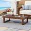 Solid Wood Outdoor Coffee Table , 38.5 " W 22 " D