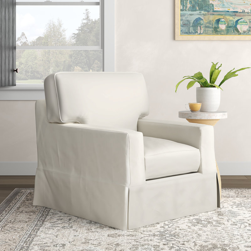 Taylor Armchair, Bayou Off White Canvas