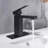Effortless Water Control Stainless Steel Sleek Matte Black Single Handle For Modern Bathrooms