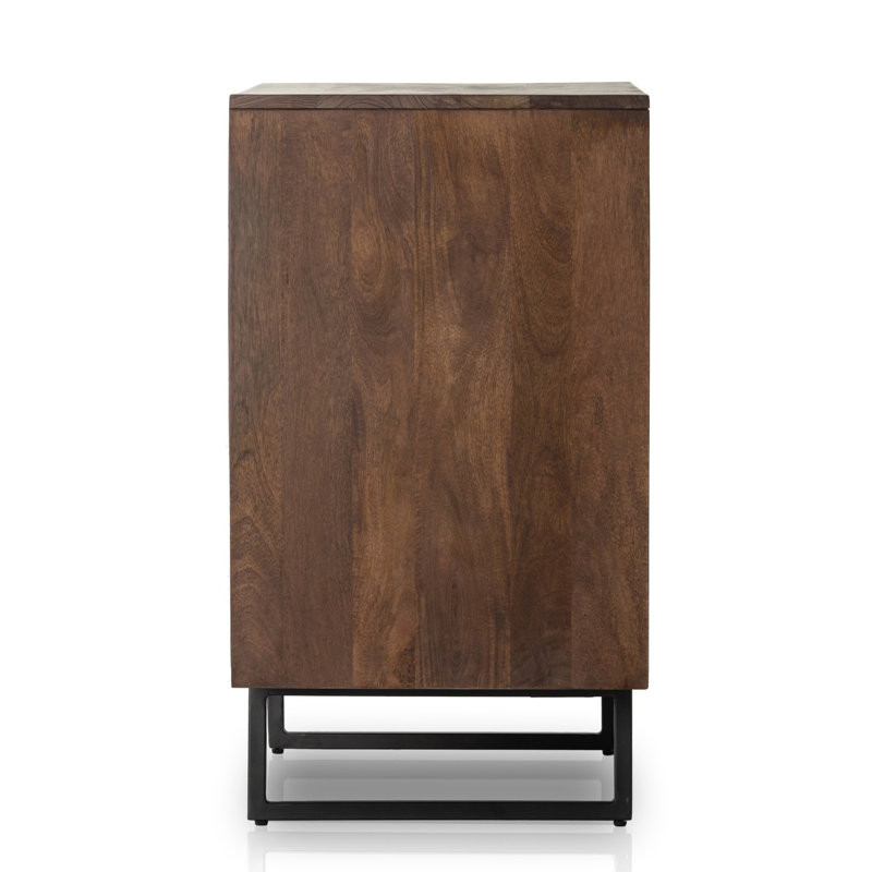 Carmel Solid Wood Accent Cabinet, Brown