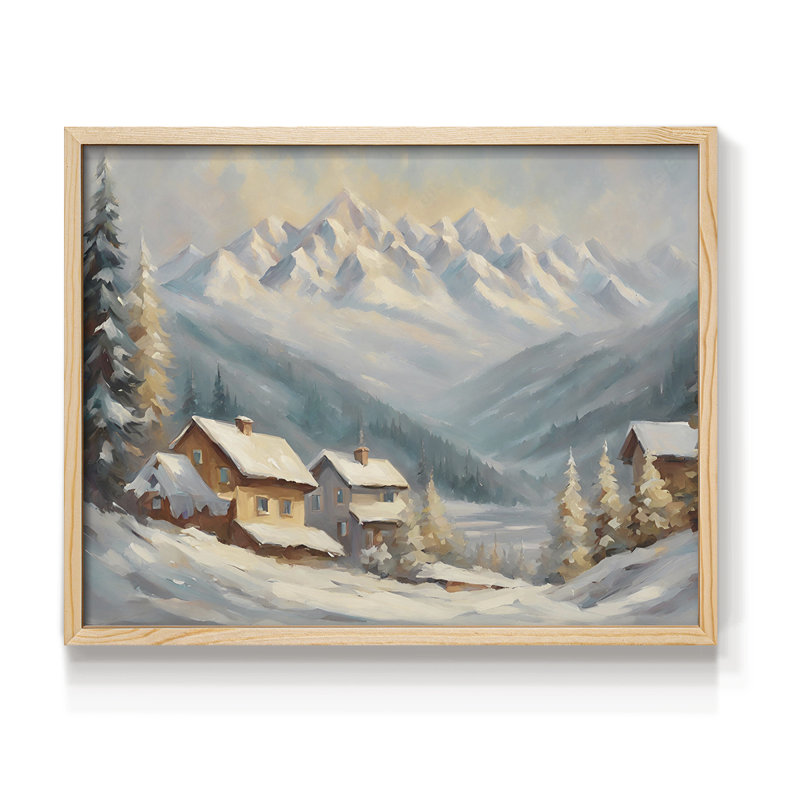 Paysages rétro-CXI - reproduction encadrée, H 8 po x l 10 po, Naturel
