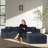 Compression Sectionals, 100 Inch Corduroy Modern L Shape For Home