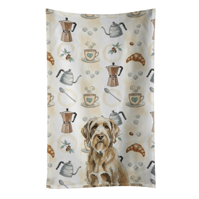 Spinone Italiano Coffee Bar Kitchen Towel, Spinone Italiano