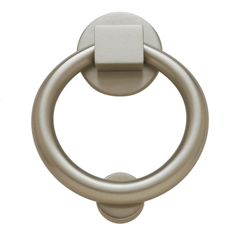 Ring Door Knocker, Satin Nickel