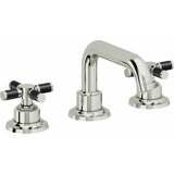 Descanso 8" Widespread Lavatory Faucet with Cross Carbon Fiber Handle