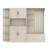 Multifunctional Left-Right Combination Hall Cabinet (Can Be Used Separately) With Storage And 4 Hooks, Storage Cabinet/ Hall Tree 2 In 1 For Living Room, Kitchen And Hallway-1492761192