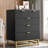5 Drawer Dresser, With Gold Metal Handles-203294003