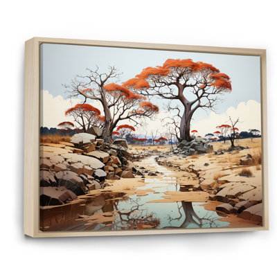 Paysage de baobab onirique