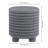 Evans 18" Modern Ribbed Drum Polyresin Outdoor Accent Table and Garden Stool, Weather-Resistant Footed Patio Side Table, Frosted Gray-461248370