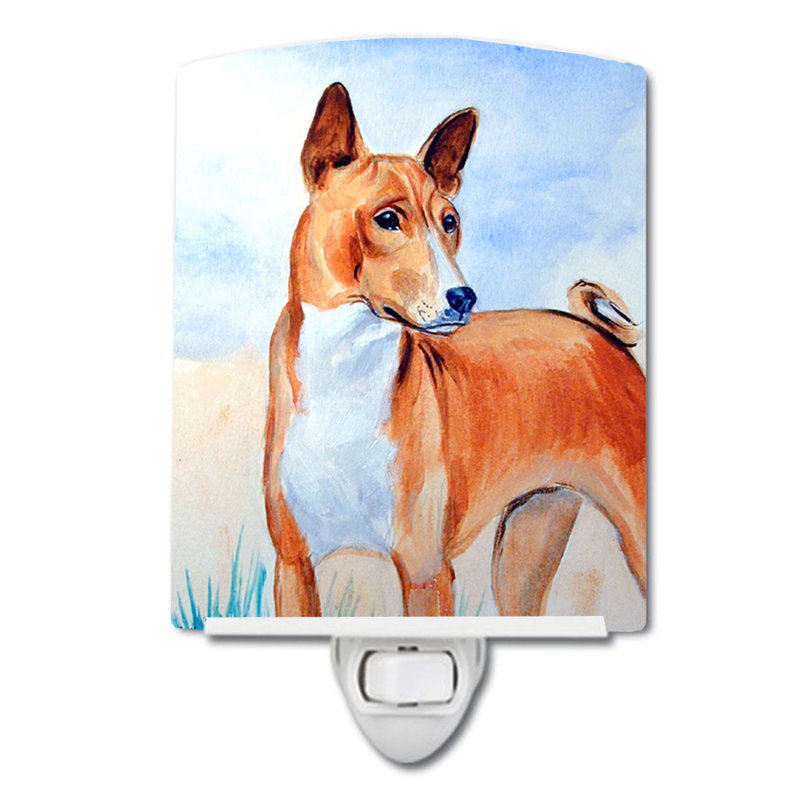 Éclairage de nuit en céramique basenji