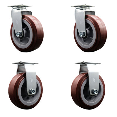 4-Piece Polyolefin Caster Set