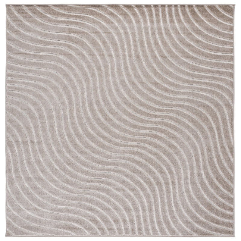 Stella Performance Abstract Indoor Rug, Square 6'7"