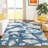 Machine Washable Indoor/Outdoor Chantille ACN2405 Botanical Rug-1620983322