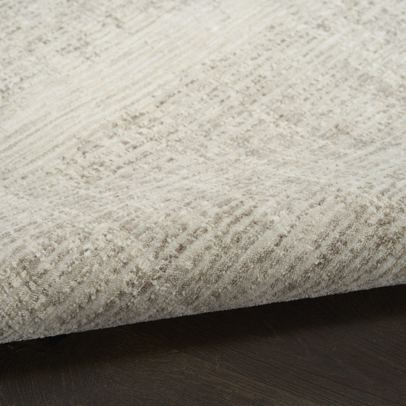 Calvin Klein CK079 Notes 3'11" x 5'11" Ivory Grey Modern Indoor Rug, Rectangle 3'11" x 5'11"