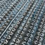 Tapis bleu / gris noué à la main Legacy-84892003