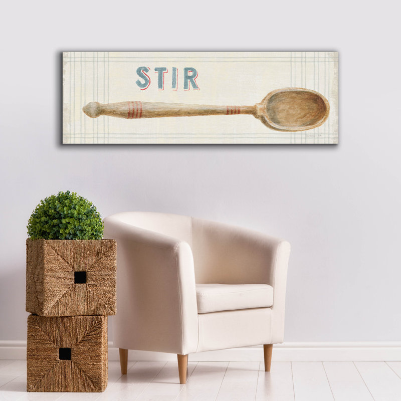 «Floursack Kitchen Sign 3 C» par Danhui Nai, art mural sur toile, H 20 po x l 60 po