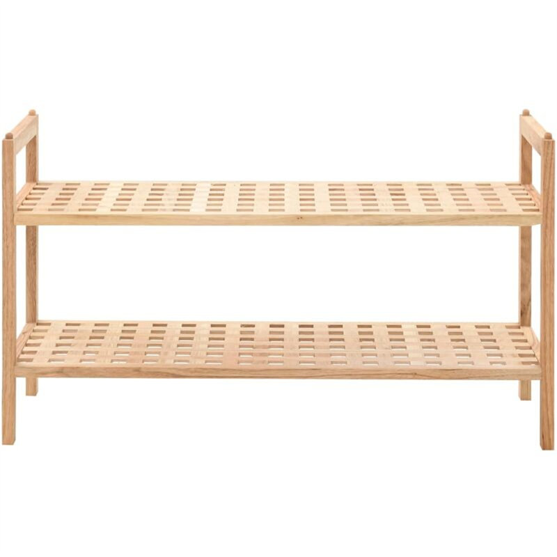 6 Pair Solid Wood Shoe Rack