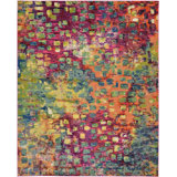 Meadow Geometric Multicolor Area Rug