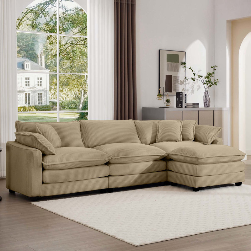 3 avec velours côtelé brun clair et - offrent un confort imbattable, une élégance et un design inégalé