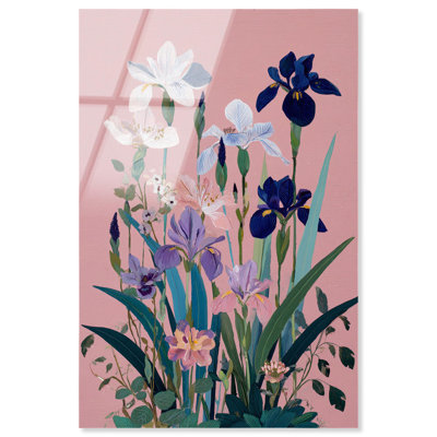 Casiano II Acrylic Print Pink Floral Wall Art by Art Remedy, Ready to Hang, 16 x 24