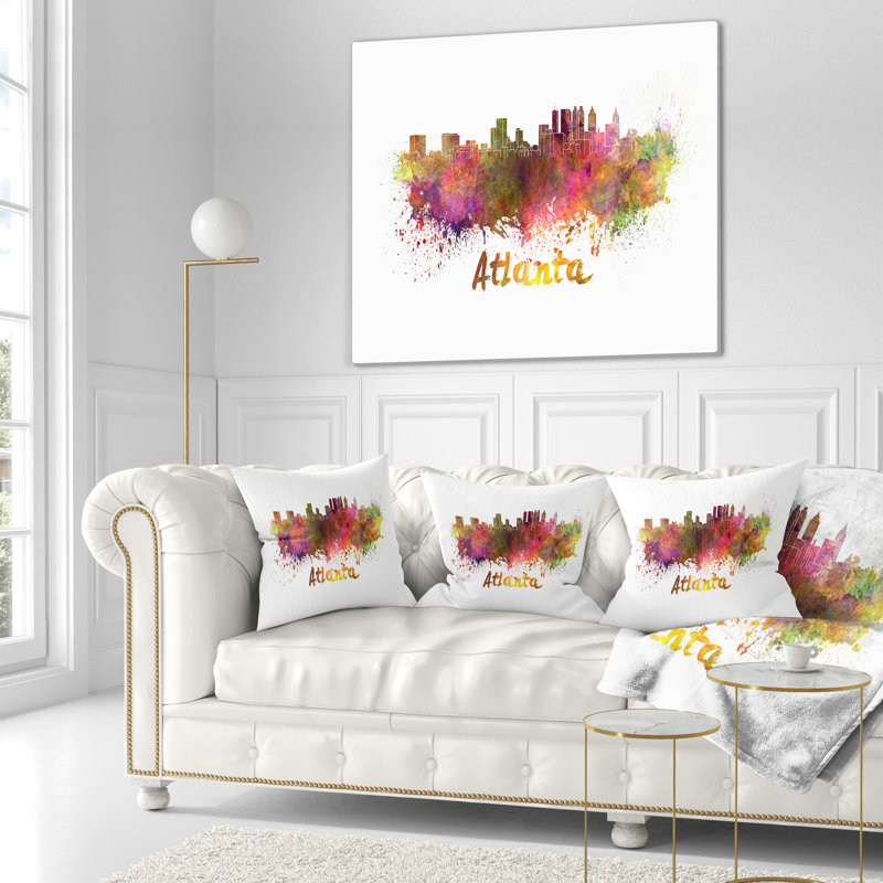 Coussin lombaire d’horizon atlanta cityscape