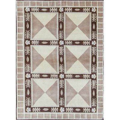 Hand-Knotted Wool BEIGE Area Rug