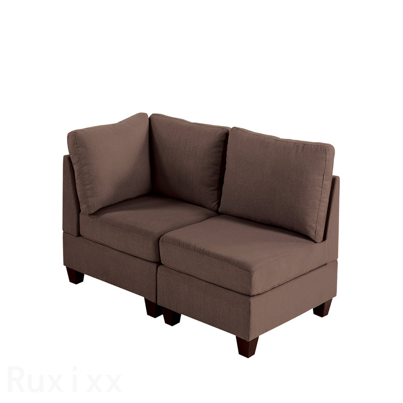Ensemble modulaire - 2 pièces en café, Tissu café