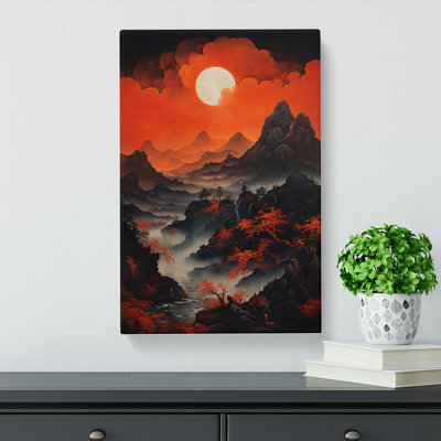 Japanese Mountains Baroque - Print