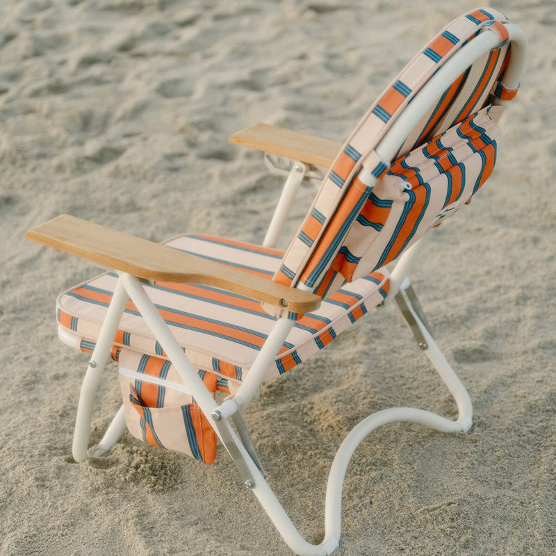Pam Chair, Green/Pink/White Striped
