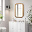 Armoire murale en bois avec miroir