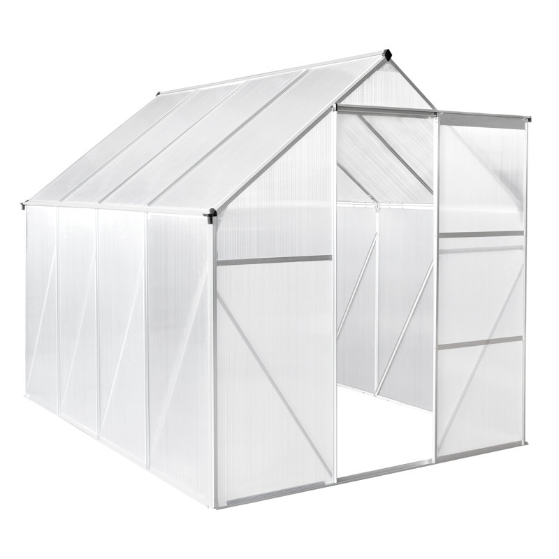 74.8" W x 98.4" D Greenhouse, Silver