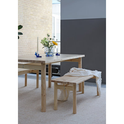 Pace Wood Bench, Scandinavian design, made in Europe, FSC certified wood.