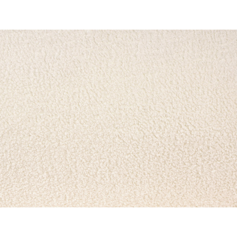 3 Seater Sofa, White Polyester
